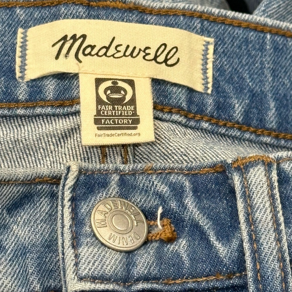 Madewell Womens Light Blue The '90s Straight Mid-Rise Barbosa wash Jean Size 24 - Picture 7 of 13